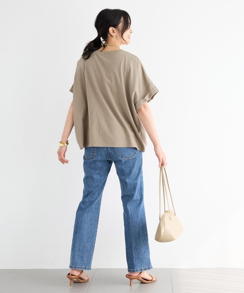 BARNYARDSTORM（バンヤードストーム）の「BARNYARDSTORM / リラックスゆるフォトT（Tシャツ/カットソー・レディース・ベージュ/ホワイト/チャコールグレー・FREE）」の14枚目の写真