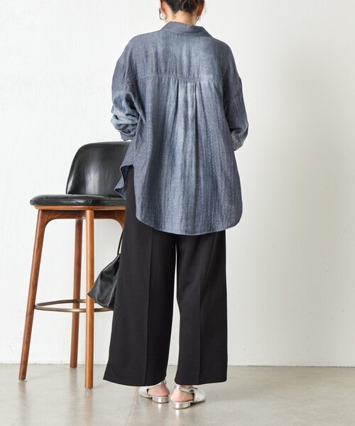 Jena espace merveilleux（ジェナ　エスパスメルヴェイユ）の「【低身長さん必見！】ボンディングイージーパンツ（その他パンツ・レディース・ブラック/チャコールグレー/ベージュ・FREE）」の17枚目の写真