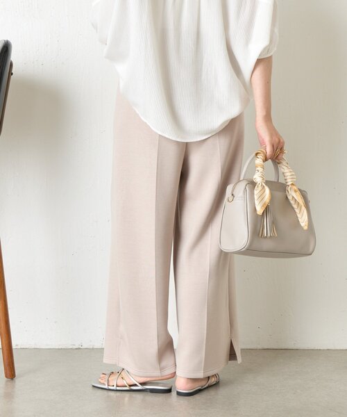 Jena espace merveilleux（ジェナ　エスパスメルヴェイユ）の「【低身長さん必見！】ボンディングイージーパンツ（その他パンツ・レディース・ブラック/チャコールグレー/ベージュ・FREE）」の15枚目の写真