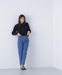 ◇セミテーパードデニムパンツ