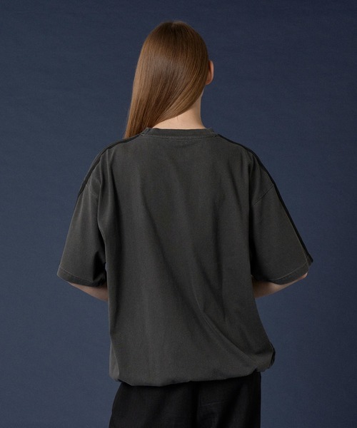 ONCILY(オンシェリー)の「SIDE LINE TRUCK LOGO T-SHIRT / サイドライントラックロゴTシャツ(Tシャツ/カットソー・メンズ・ブラック/アイボリー/オフホワイト・SMALL/MEDIUM/LARGE)」の14枚目の写真