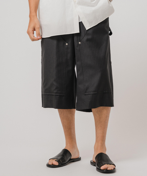 E.Loro Piana Fabric ペインター バギー ショーツ