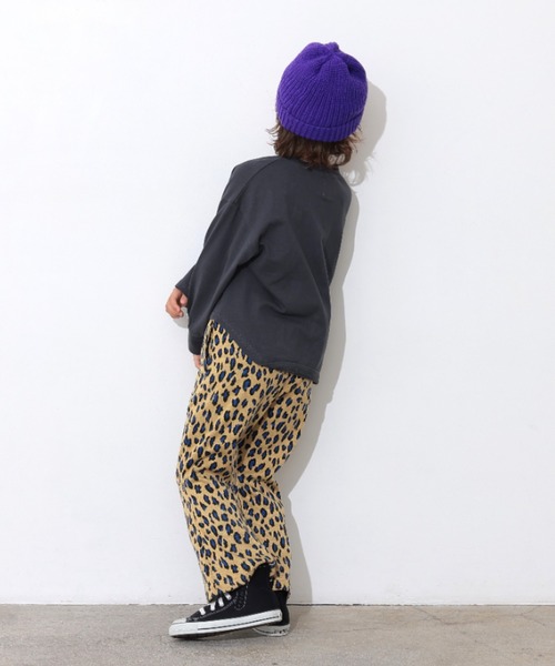 Ocean&Ground（オーシャン&グラウンド）の「SMILE PLEASEﾌﾟﾘﾝﾄTｼｬﾂ（Tシャツ/カットソー・キッズ・キナリ/オリーブ/ブラック・130/120/110/100/90/80/140）」の16枚目の写真