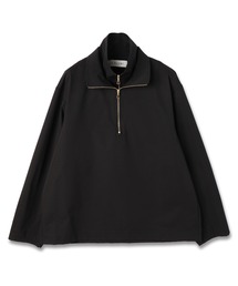 CULLNI(Nj)Stretch Double Cloth Layered Stand Collar Pullover(̑gbvX)