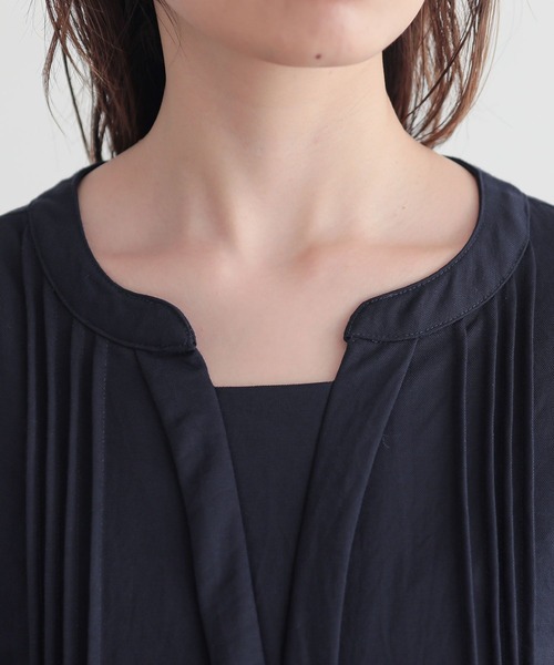 n'OrLABEL(ノアールレーベル)の「【接触冷感】カノコブラウス見えカットソー(Tシャツ/カットソー・レディース・オフホワイト/ブルー/ネイビー・1/2)」の20枚目の写真