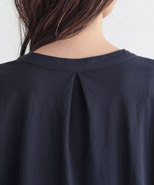 n'OrLABEL(ノアールレーベル)の「【接触冷感】カノコブラウス見えカットソー(Tシャツ/カットソー・レディース・オフホワイト/ブルー/ネイビー・1/2)」の21枚目の写真