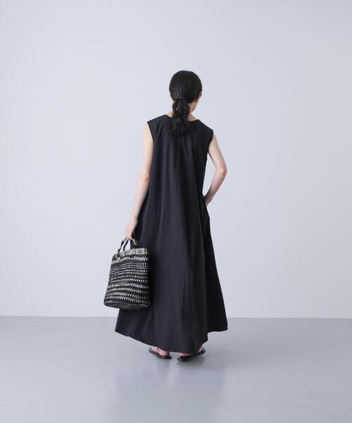 かぐれ(カグレ)の「コットンAラインノースリワンピース(ワンピース・レディース・ネイビー/ブラック・FREE)」の21枚目の写真