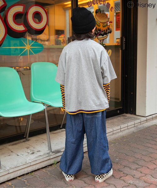 Disney（ディズニー）の「ディズニーキャラクター/2PTシャツ（Tシャツ/カットソー・キッズ・ブルー/グレー/オフホワイト・90/100/110/120/130/140/150）」の6枚目の写真