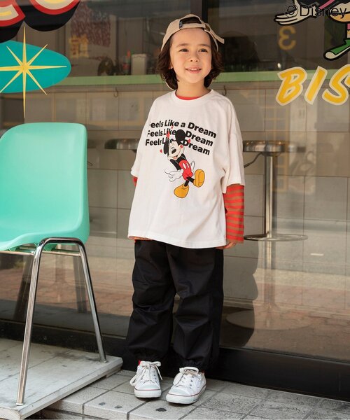 Disney（ディズニー）の「ディズニーキャラクター/2PTシャツ（Tシャツ/カットソー・キッズ・ブルー/グレー/オフホワイト・90/100/110/120/130/140/150）」の7枚目の写真