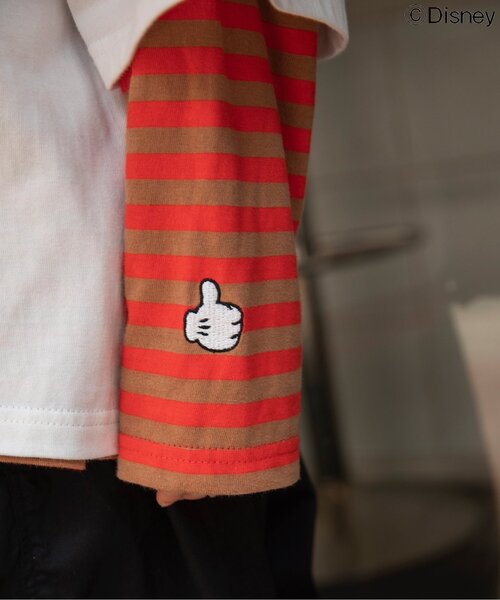 Disney（ディズニー）の「ディズニーキャラクター/2PTシャツ（Tシャツ/カットソー・キッズ・ブルー/グレー/オフホワイト・90/100/110/120/130/140/150）」の9枚目の写真