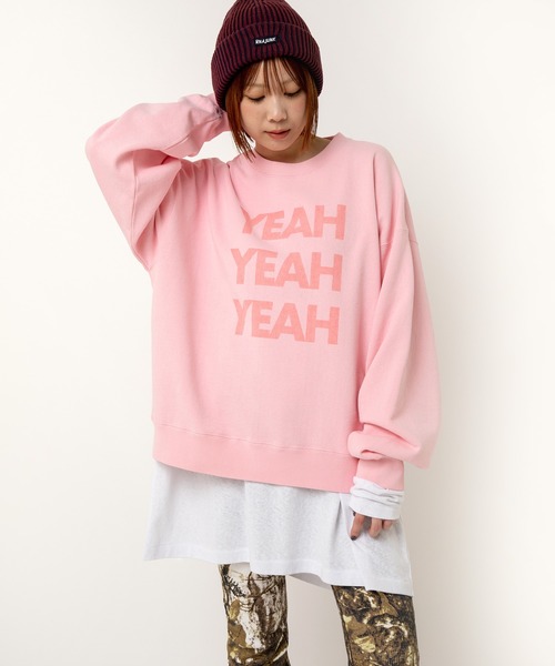 RNA（アールエヌエー）の「M2492 ＹＥＡＨピグメントプルオーバー（スウェット・レディース・ネイビー/ブラウン/ピンク・MEDIUM）」の7枚目の写真