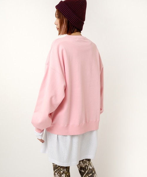 RNA（アールエヌエー）の「M2492 ＹＥＡＨピグメントプルオーバー（スウェット・レディース・ネイビー/ブラウン/ピンク・MEDIUM）」の8枚目の写真