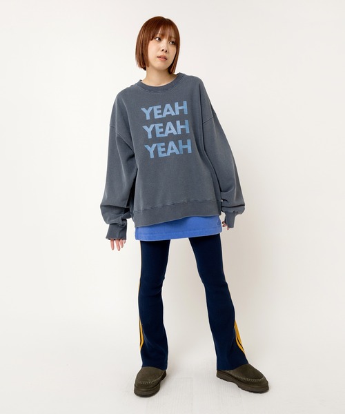 RNA（アールエヌエー）の「M2492 ＹＥＡＨピグメントプルオーバー（スウェット・レディース・ネイビー/ブラウン/ピンク・MEDIUM）」の13枚目の写真