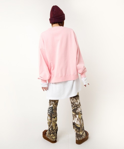 RNA（アールエヌエー）の「M2492 ＹＥＡＨピグメントプルオーバー（スウェット・レディース・ネイビー/ブラウン/ピンク・MEDIUM）」の16枚目の写真