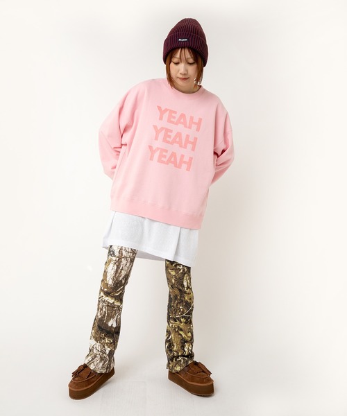 RNA（アールエヌエー）の「M2492 ＹＥＡＨピグメントプルオーバー（スウェット・レディース・ネイビー/ブラウン/ピンク・MEDIUM）」の14枚目の写真