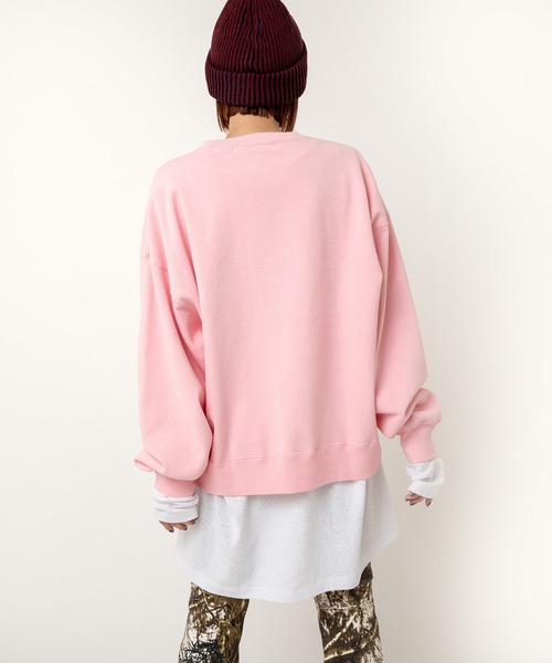 RNA（アールエヌエー）の「M2492 ＹＥＡＨピグメントプルオーバー（スウェット・レディース・ネイビー/ブラウン/ピンク・MEDIUM）」の9枚目の写真