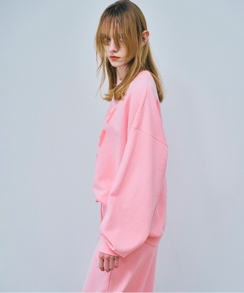 RNA（アールエヌエー）の「M2492 ＹＥＡＨピグメントプルオーバー（スウェット・レディース・ネイビー/ブラウン/ピンク・MEDIUM）」の6枚目の写真