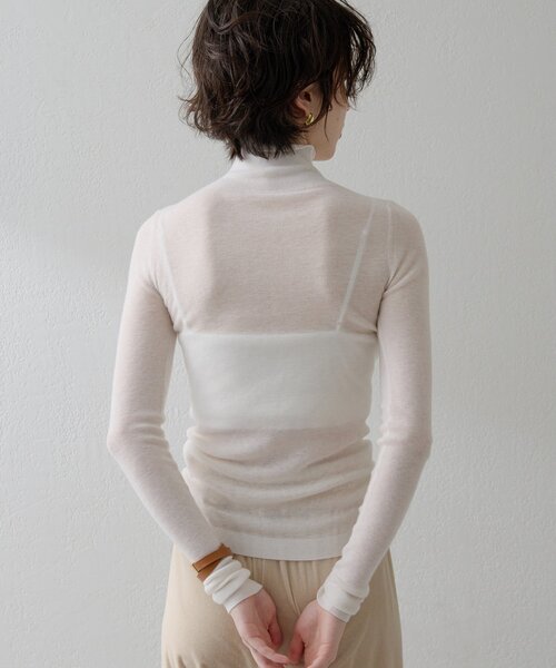 THE PAUSE（ザ ポーズ）の「【THE PAUSE】リブハイネックプルオーバー（ニット/セーター・レディース・グレー/ブルー/オフホワイト・FREE）」の16枚目の写真