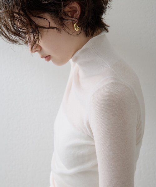 THE PAUSE（ザ ポーズ）の「【THE PAUSE】リブハイネックプルオーバー（ニット/セーター・レディース・グレー/ブルー/オフホワイト・FREE）」の22枚目の写真