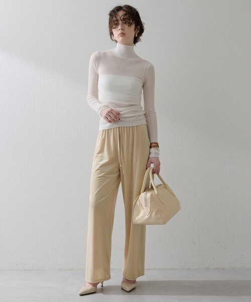 THE PAUSE（ザ ポーズ）の「【THE PAUSE】リブハイネックプルオーバー（ニット/セーター・レディース・グレー/ブルー/オフホワイト・FREE）」の12枚目の写真