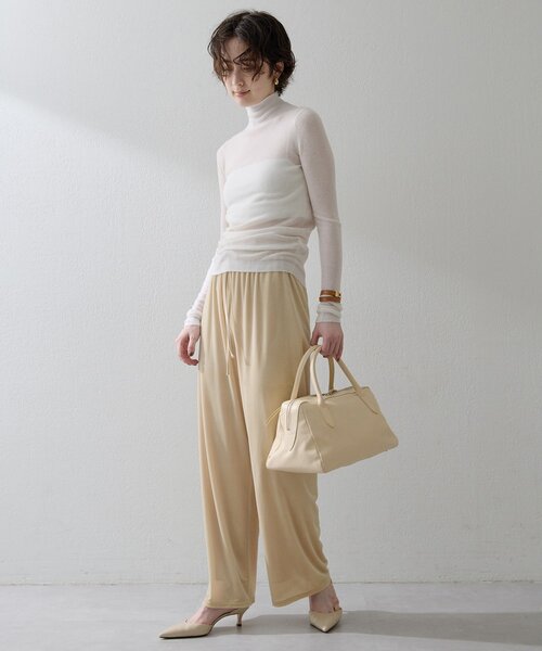 THE PAUSE（ザ ポーズ）の「【THE PAUSE】リブハイネックプルオーバー（ニット/セーター・レディース・グレー/ブルー/オフホワイト・FREE）」の13枚目の写真