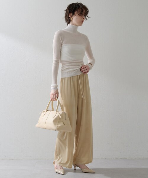 THE PAUSE（ザ ポーズ）の「【THE PAUSE】リブハイネックプルオーバー（ニット/セーター・レディース・グレー/ブルー/オフホワイト・FREE）」の19枚目の写真