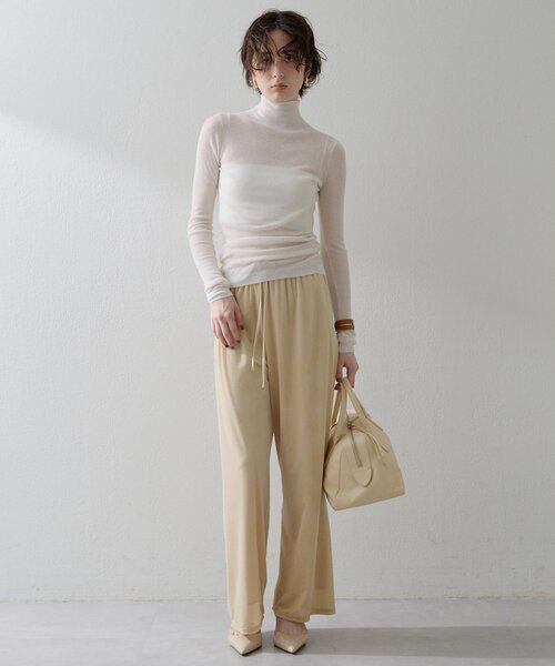 THE PAUSE（ザ ポーズ）の「【THE PAUSE】リブハイネックプルオーバー（ニット/セーター・レディース・グレー/ブルー/オフホワイト・FREE）」の20枚目の写真