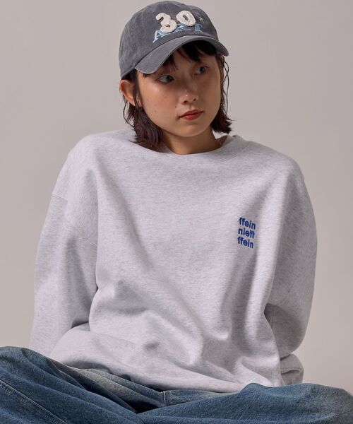 FFEIN(フェイン)の「【FFEIN(フェイン)】ヘビーウエイト3段ロゴドローコード付スウェット / スウェット トレーナー ロゴプリント ドローコード 裏起毛(スウェット・メンズ・ブラック/アッシュグレー/ブラウン/ネイビー・SMALL/MEDIUM/LARGE)」の2枚目の写真