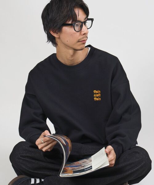 FFEIN(フェイン)の「【FFEIN(フェイン)】ヘビーウエイト3段ロゴドローコード付スウェット / スウェット トレーナー ロゴプリント ドローコード 裏起毛(スウェット・メンズ・ブラック/アッシュグレー/ブラウン/ネイビー・SMALL/MEDIUM/LARGE)」の1枚目の写真