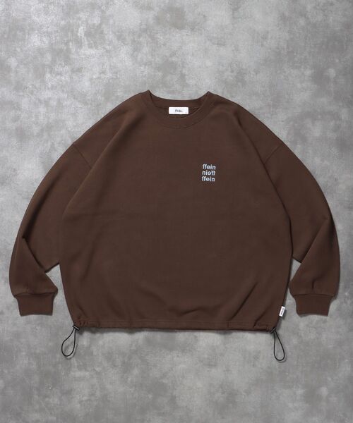 FFEIN(フェイン)の「【FFEIN(フェイン)】ヘビーウエイト3段ロゴドローコード付スウェット / スウェット トレーナー ロゴプリント ドローコード 裏起毛(スウェット・メンズ・ブラック/アッシュグレー/ブラウン/ネイビー・SMALL/MEDIUM/LARGE)」の8枚目の写真