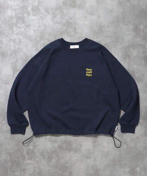 FFEIN(フェイン)の「【FFEIN(フェイン)】ヘビーウエイト3段ロゴドローコード付スウェット / スウェット トレーナー ロゴプリント ドローコード 裏起毛(スウェット・メンズ・ブラック/アッシュグレー/ブラウン/ネイビー・SMALL/MEDIUM/LARGE)」の12枚目の写真
