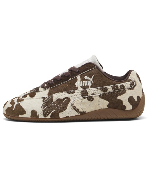 PUMA(プーマ)の「PUMA/プーマ レディース スニーカー 韓国 アニマル カウ柄 SPEEDCAT COW WNS スピードキャット 40614101(スニーカー・レディース・ダークブラウン・23.0cm/24.0cm/25.0cm/23.5cm/24.5cm)」の2枚目の写真