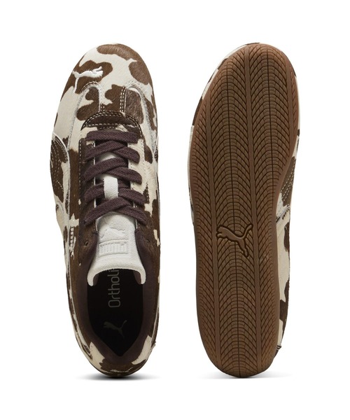 PUMA(プーマ)の「PUMA/プーマ レディース スニーカー 韓国 アニマル カウ柄 SPEEDCAT COW WNS スピードキャット 40614101(スニーカー・レディース・ダークブラウン・23.0cm/24.0cm/25.0cm/23.5cm/24.5cm)」の6枚目の写真