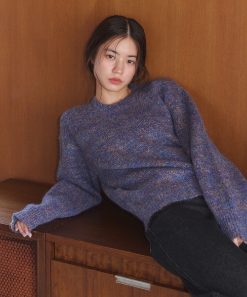 haek(ハク)の「color MIX knit pullover/カラーミックスニットプルオーバー(ニット/セーター・レディース・ピンク/その他・FREE)」の7枚目の写真
