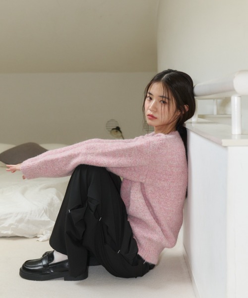 haek(ハク)の「color MIX knit pullover/カラーミックスニットプルオーバー(ニット/セーター・レディース・ピンク/その他・FREE)」の22枚目の写真