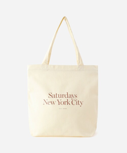 Saturdays NYC（サタデーズ ニューヨークシティ ）の「Miller Standard Tote（トートバッグ・メンズ・オフホワイト/オリーブ/ワイン・FREE）」の2枚目の写真