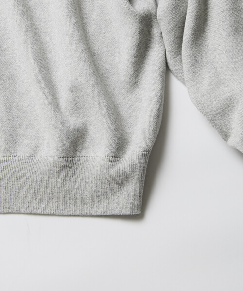 FREAK'S STORE（フリークスストア）の「限定展開 Relax Fit リラックスフィット スウェットライク ヘンリーネック ニット（ニット/セーター・メンズ・ブラック/ネイビー/チャコールグレー/アッシュグレー・MEDIUM/LARGE）」の8枚目の写真