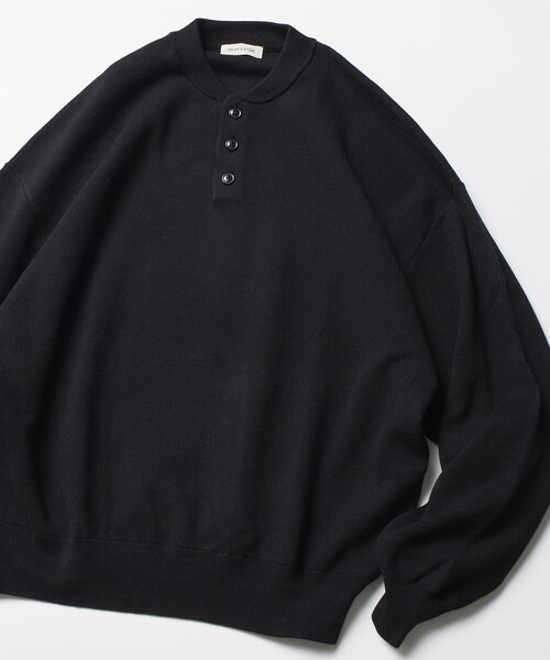 限定展開 Relax Fit リラックスフィット スウェットライク ヘンリー