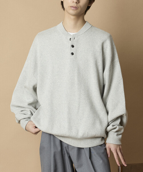 限定展開 Relax Fit リラックスフィット スウェットライク ヘンリー