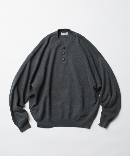 限定展開 Relax Fit リラックスフィット スウェットライク ヘンリー