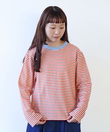 bulle de savon | インレーボーダー みじかめプルオーバー(Tシャツ/カットソー)