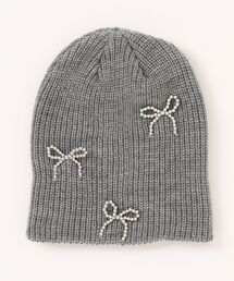 KIDS FOREST（キッズフォレスト）の「リボン付ニット帽（ニットキャップ/ビーニー）」