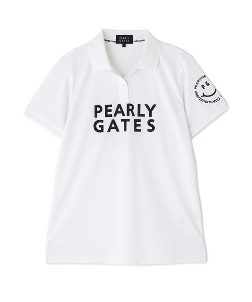 PEARLY GATES(パーリーゲイツ)の「【PEARLY GATES】PG is PG ハイゲージストレッチBOXカノコ半袖ポロシャツ(ポロシャツ・レディース・ホワイト/ネイビー/オレンジ・MEDIUM/LARGE/SMALL)」の19枚目の写真