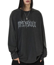 『OY/オーワイ』WASHED OLD ENG L/S TEE/ウォッシュドオールドイングリッシュ長袖Tシャツ