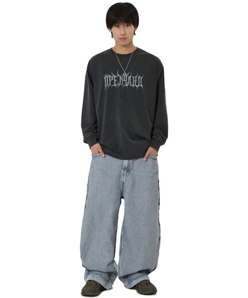 OY(オーワイ)の「『OY/オーワイ』WASHED OLD ENG L/S TEE/ウォッシュドオールドイングリッシュ長袖Tシャツ(Tシャツ/カットソー・レディース・ブラック/カーキ・L/M)」の7枚目の写真