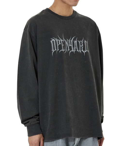 OY(オーワイ)の「『OY/オーワイ』WASHED OLD ENG L/S TEE/ウォッシュドオールドイングリッシュ長袖Tシャツ(Tシャツ/カットソー・レディース・ブラック/カーキ・L/M)」の4枚目の写真