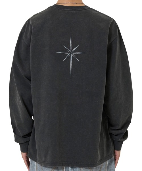 OY(オーワイ)の「『OY/オーワイ』WASHED OLD ENG L/S TEE/ウォッシュドオールドイングリッシュ長袖Tシャツ(Tシャツ/カットソー・レディース・ブラック/カーキ・L/M)」の5枚目の写真
