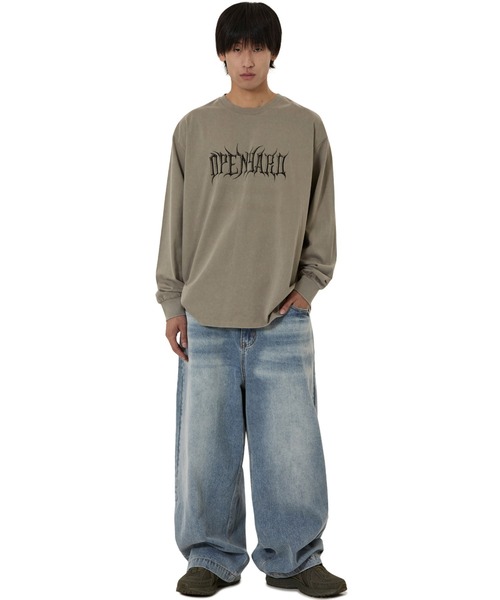 OY(オーワイ)の「『OY/オーワイ』WASHED OLD ENG L/S TEE/ウォッシュドオールドイングリッシュ長袖Tシャツ(Tシャツ/カットソー・レディース・ブラック/カーキ・L/M)」の11枚目の写真