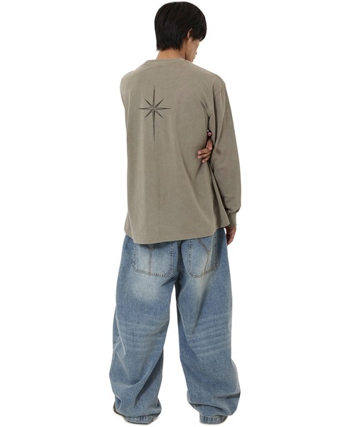 OY(オーワイ)の「『OY/オーワイ』WASHED OLD ENG L/S TEE/ウォッシュドオールドイングリッシュ長袖Tシャツ(Tシャツ/カットソー・レディース・ブラック/カーキ・L/M)」の12枚目の写真