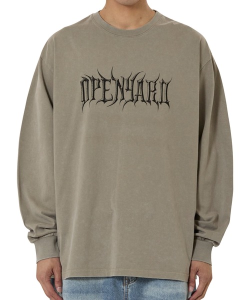 OY(オーワイ)の「『OY/オーワイ』WASHED OLD ENG L/S TEE/ウォッシュドオールドイングリッシュ長袖Tシャツ(Tシャツ/カットソー・レディース・ブラック/カーキ・L/M)」の8枚目の写真
